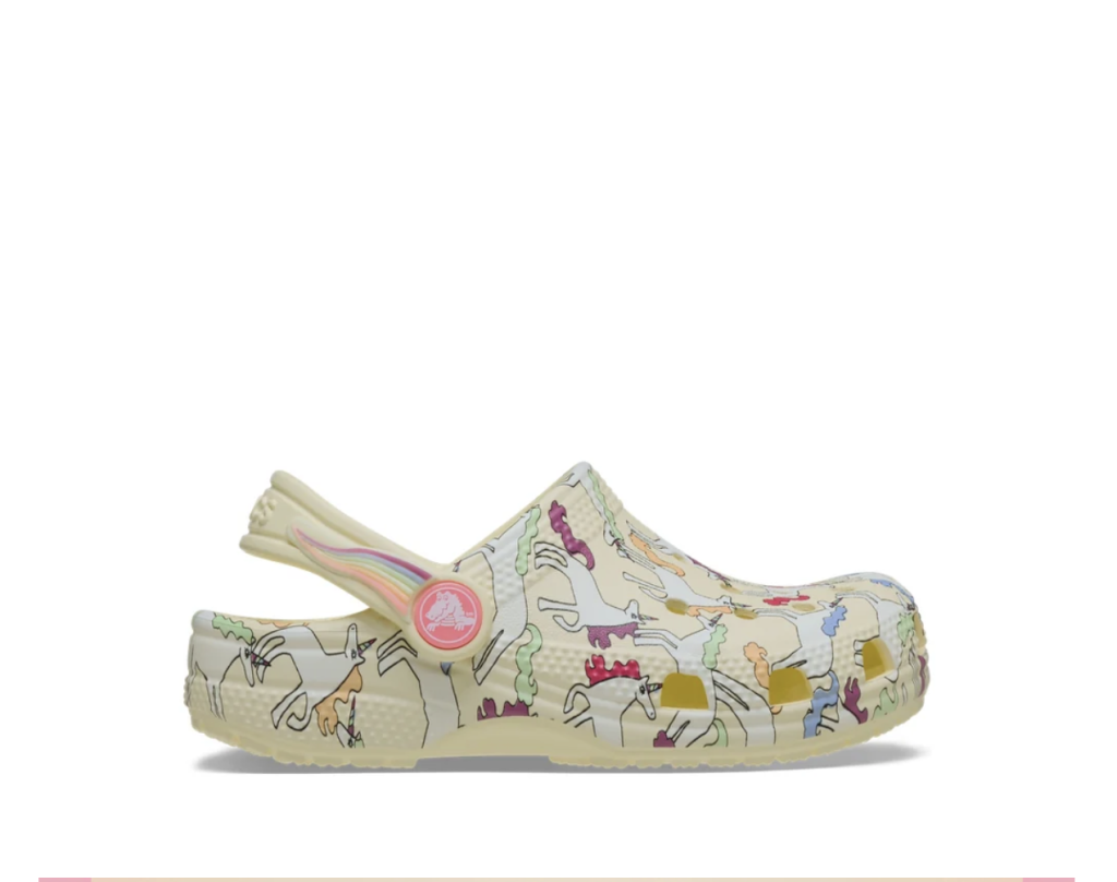GIÀY CLOG TRẺ EM CROCSTODDLER CLASSIC UNICORN GRAPHIC